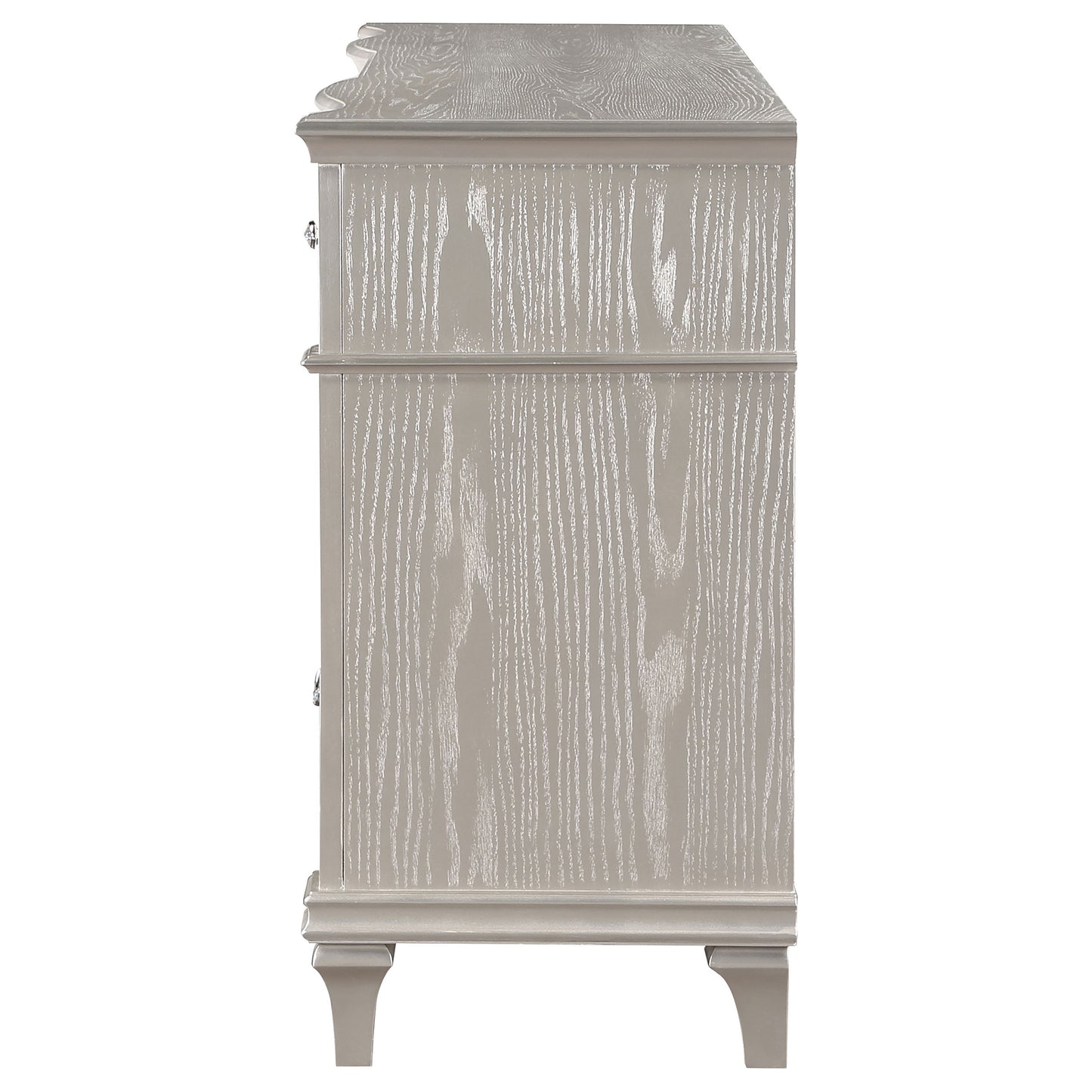 71" Oak Wood Dresser Bedroom Storage