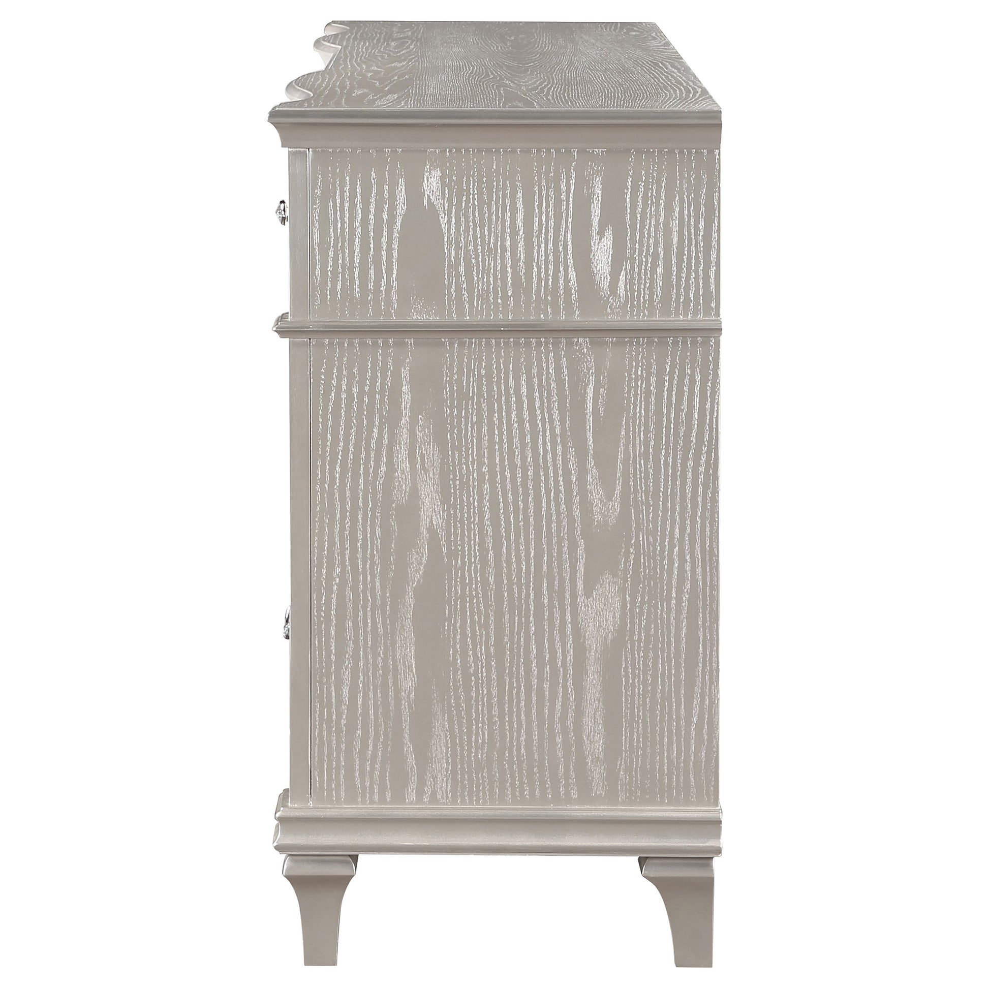 71" Oak Wood Dresser Bedroom Storage