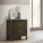 Clement Dark Cocoa 2-drawer Nightstand Bedside Table
