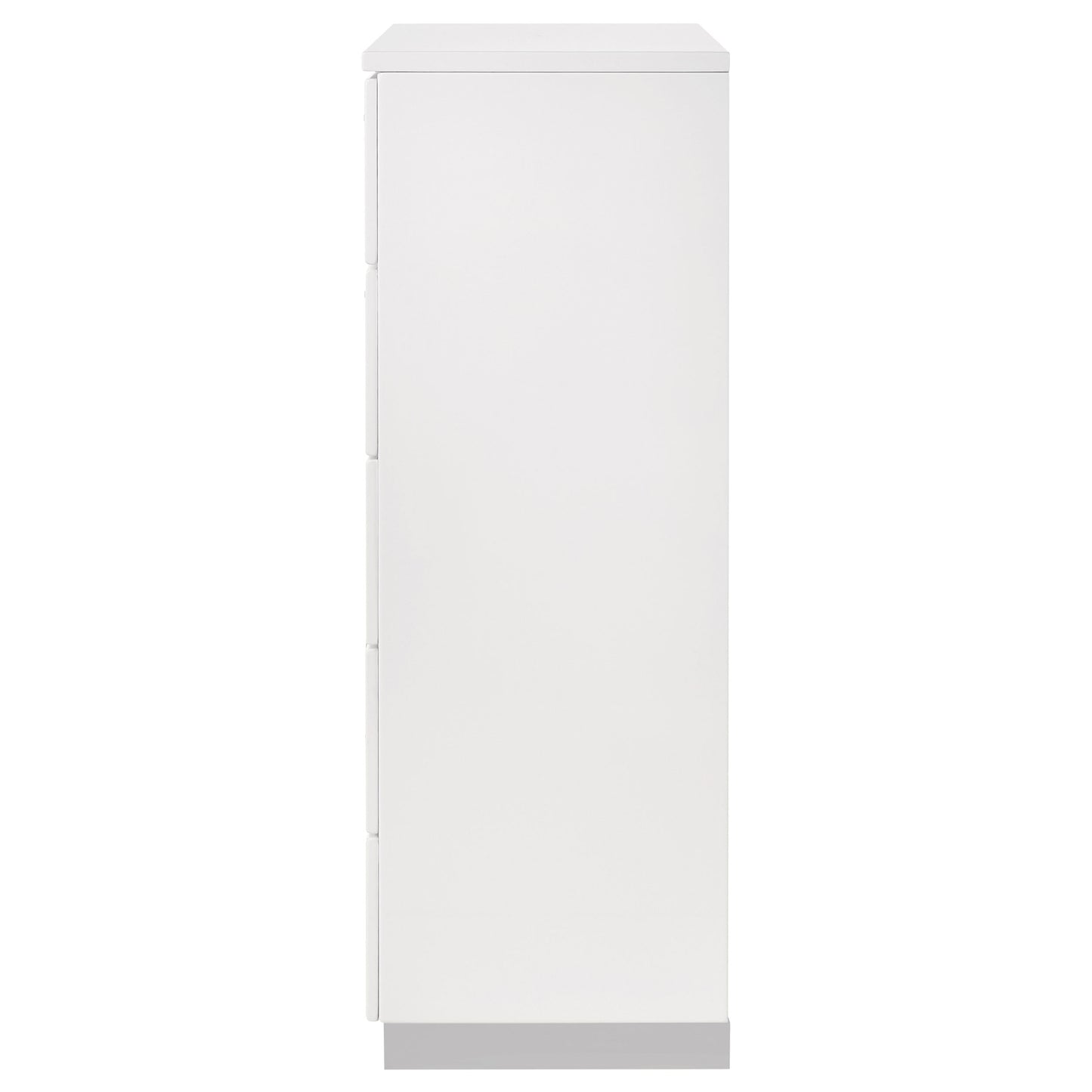 White 5-Drawer Chest - Modern Bedroom Storage