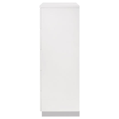 White 5-Drawer Chest - Modern Bedroom Storage