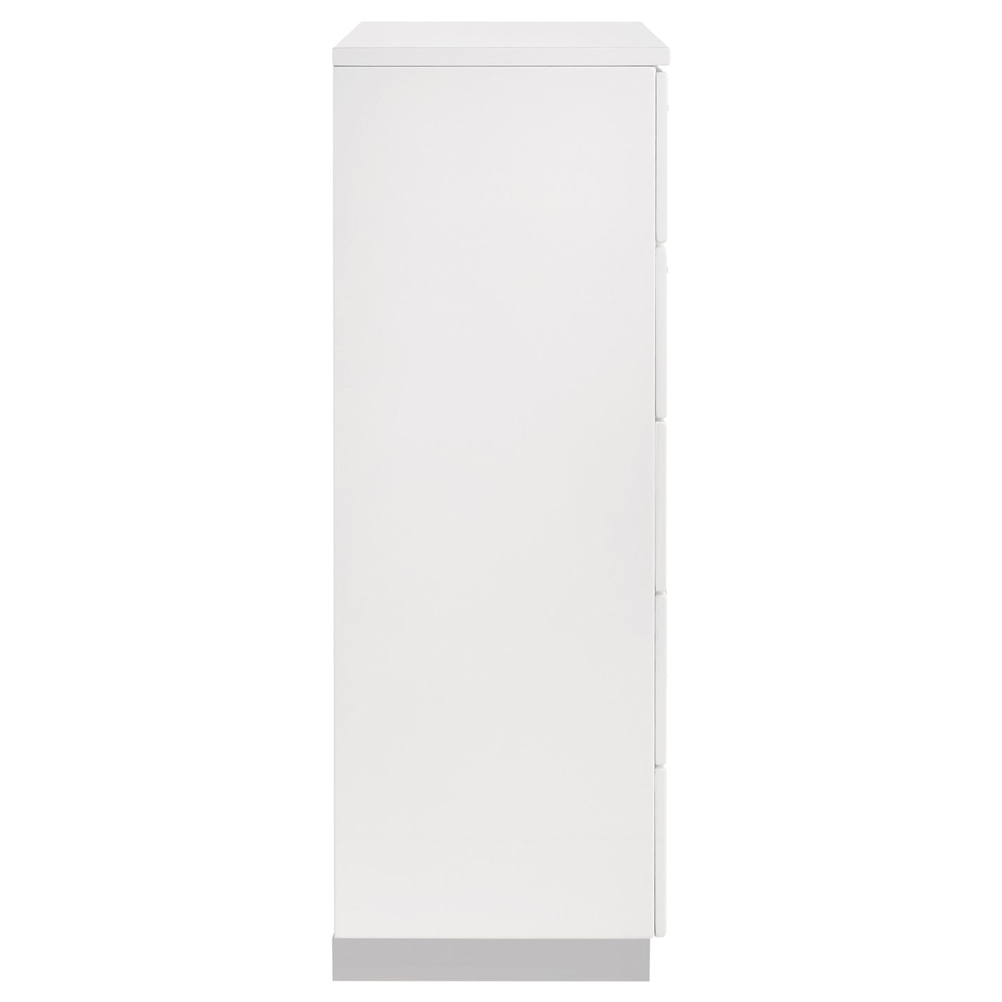White 5-Drawer Chest - Modern Bedroom Storage