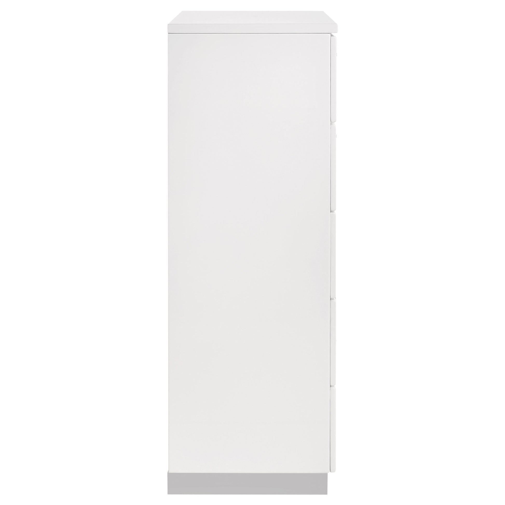 White 5-Drawer Chest - Modern Bedroom Storage