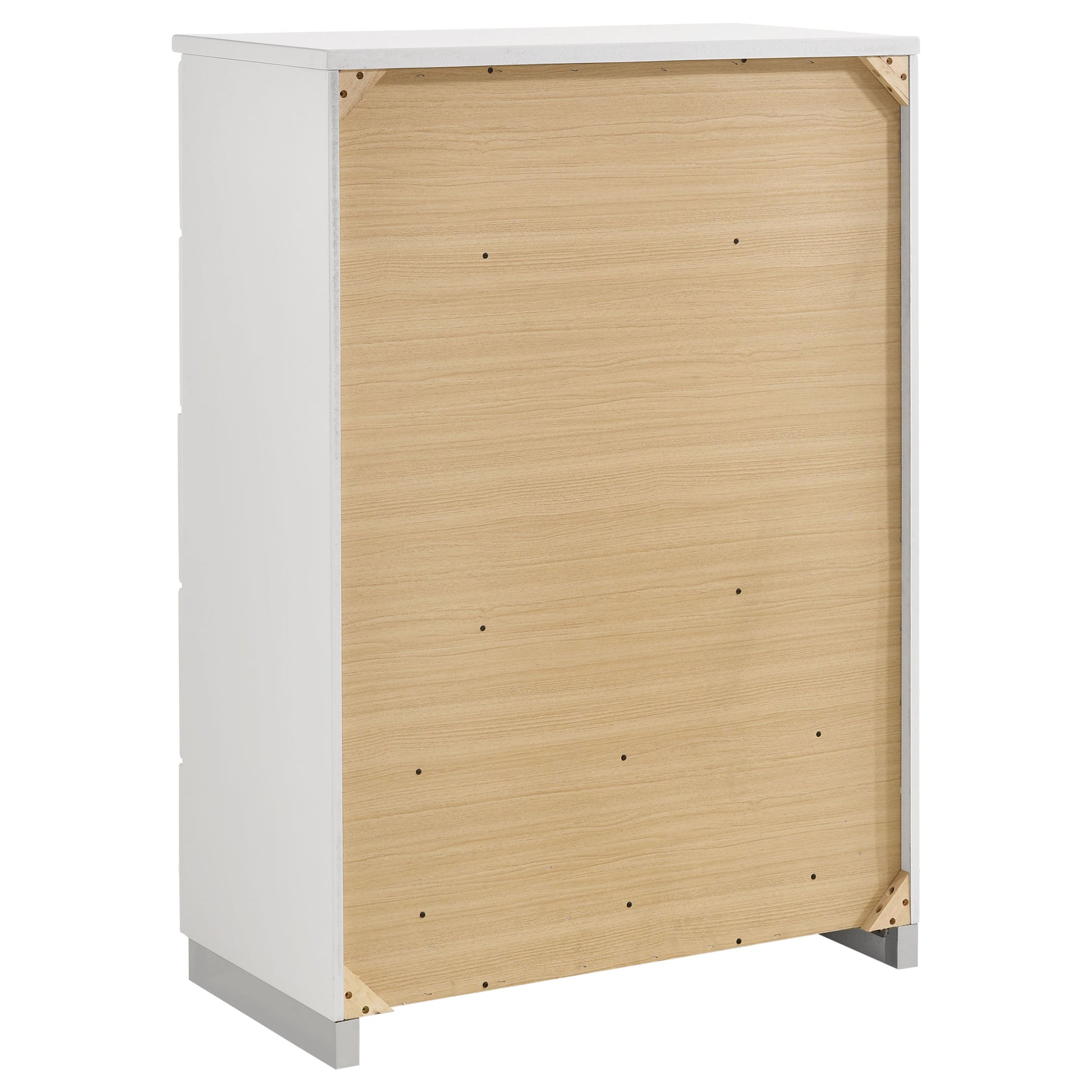 White 5-Drawer Chest - Modern Bedroom Storage