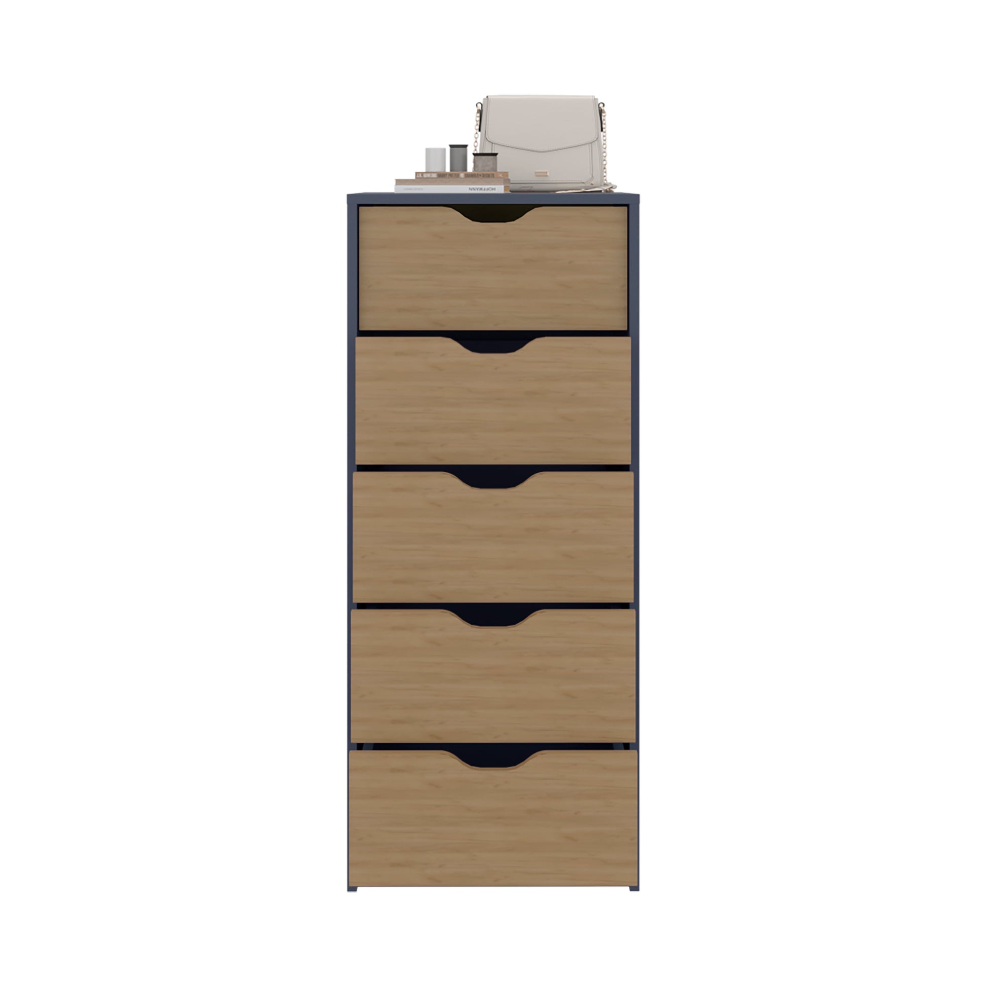 5-Drawer Oak Dresser - Modern Bedroom Storage