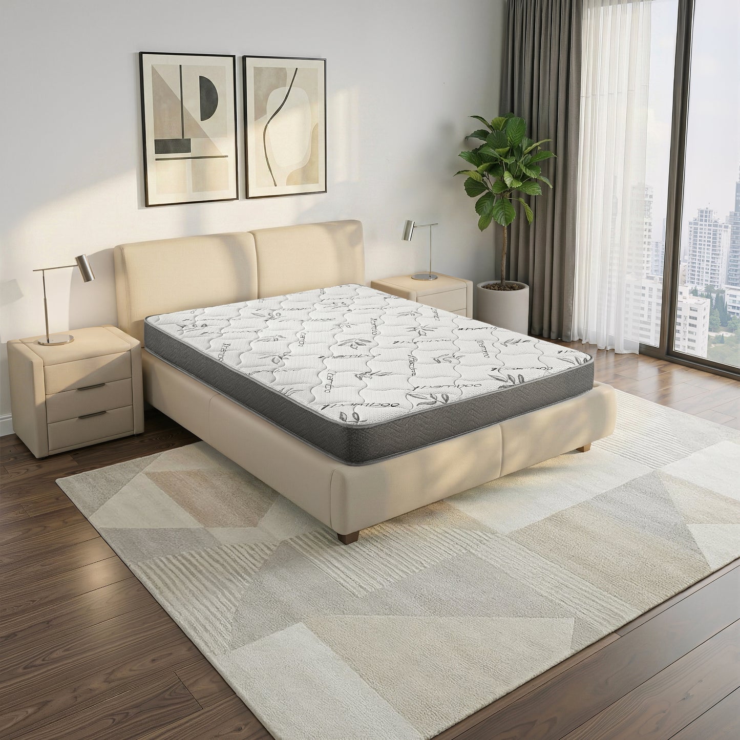Cienaga White Bamboo Cover Twin Mattress