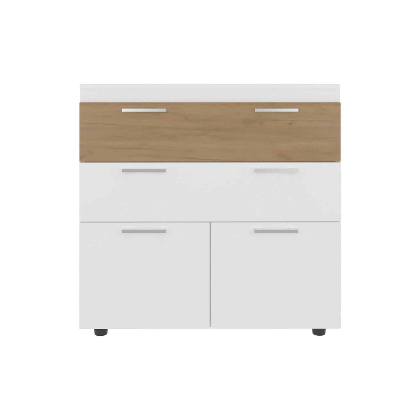 White Oak Dresser - 35.4" Bedroom Storage Cabinet