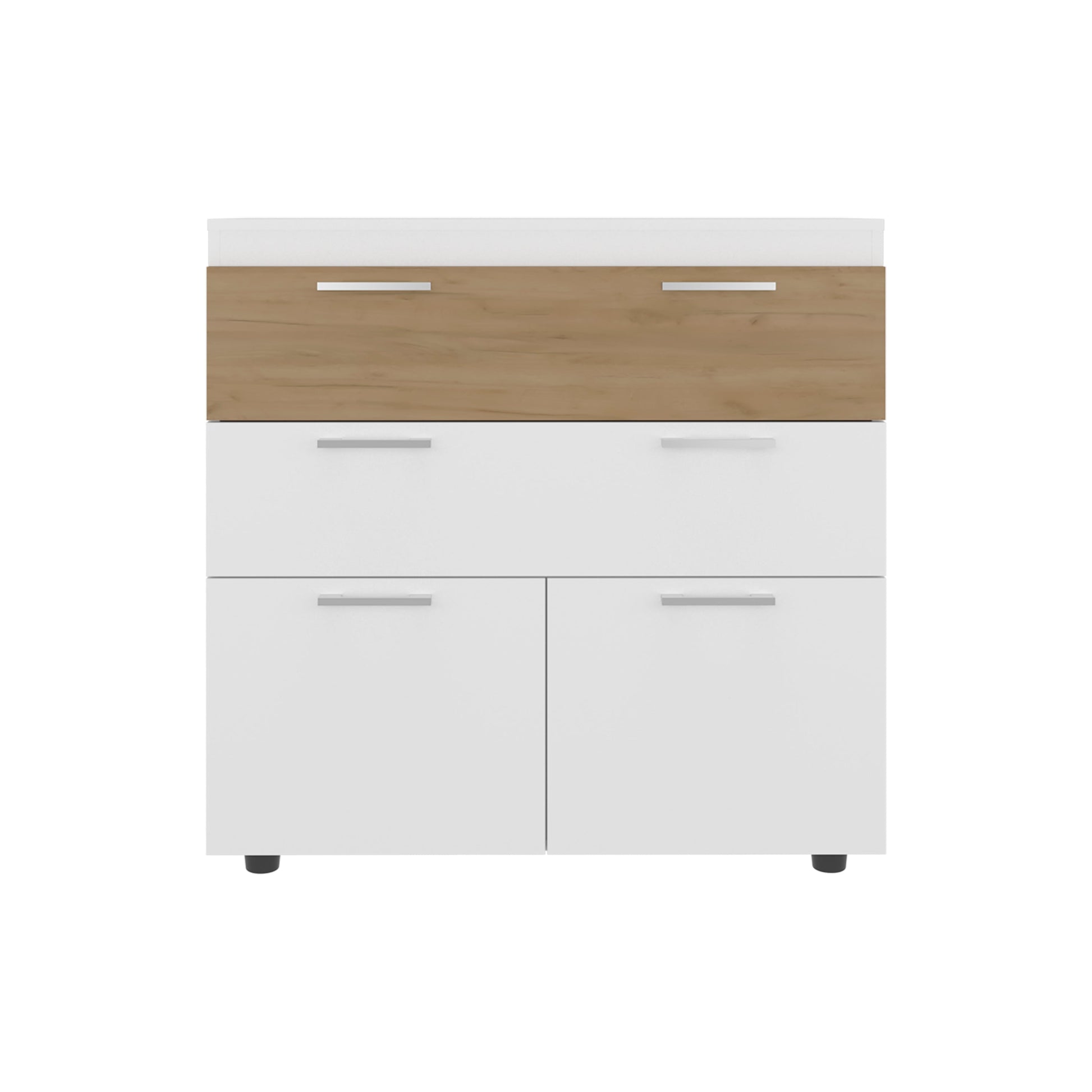 White Oak Dresser - 35.4" Bedroom Storage Cabinet