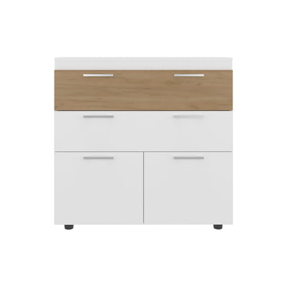 White Oak Dresser - 35.4" Bedroom Storage Cabinet