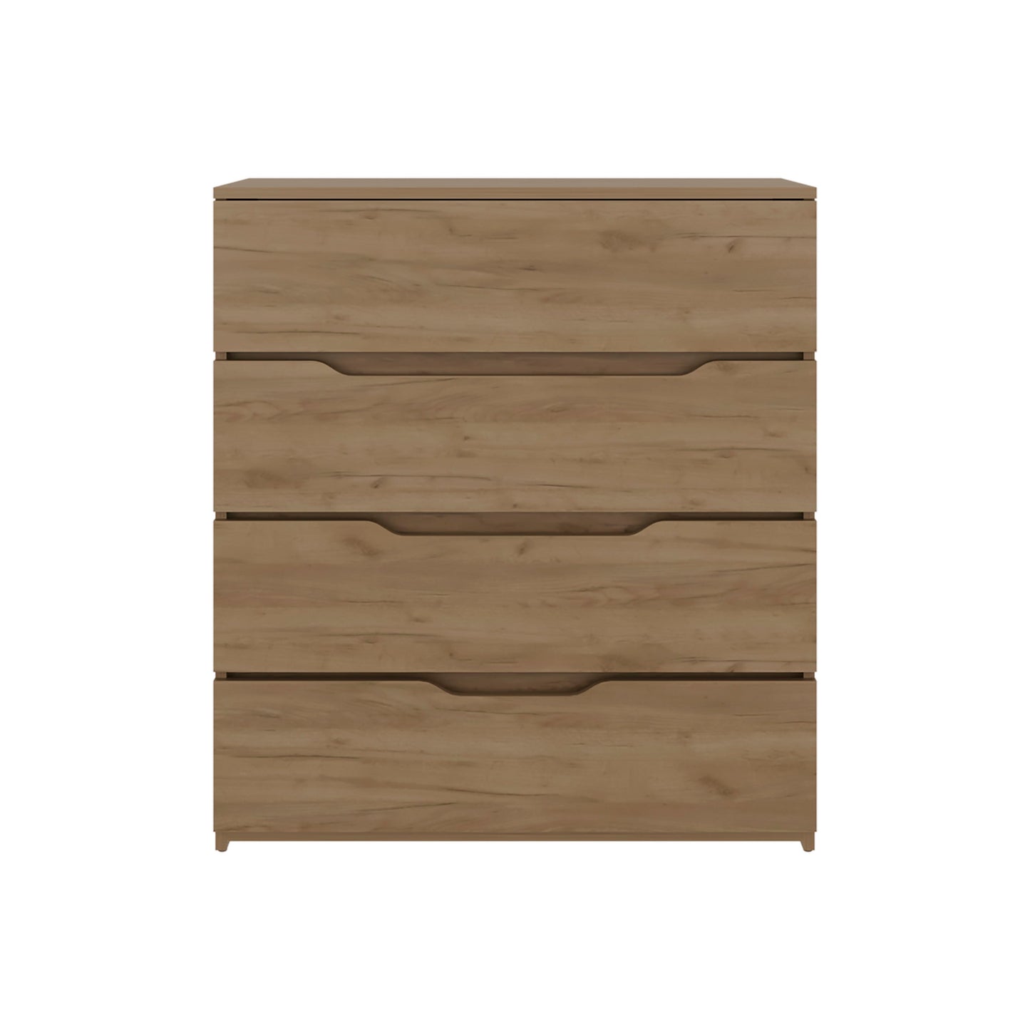 31.5" Oak Modern 4-Drawer Dresser for Bedroom Storage