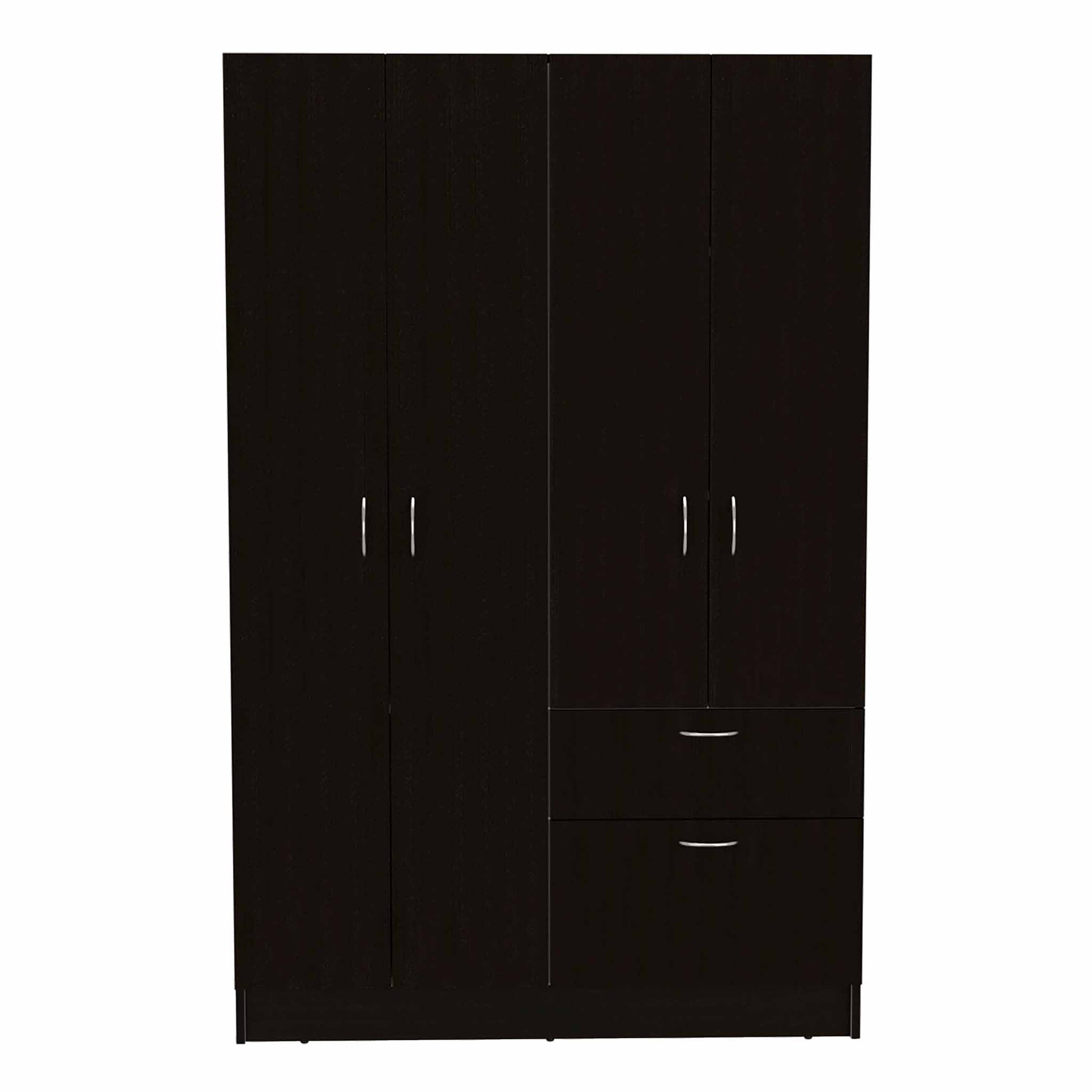 1-Drawer Rectangle Armoire Wenge and White - Dressers, Chests & Wardrobes