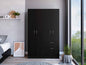 1-Drawer Rectangle Armoire  Wenge and White
