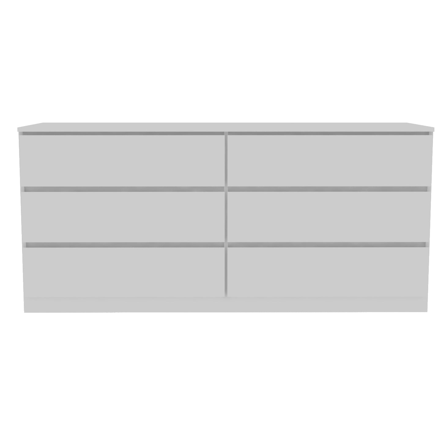 White 6-Drawer Rectangle Dresser - Storage & Organization