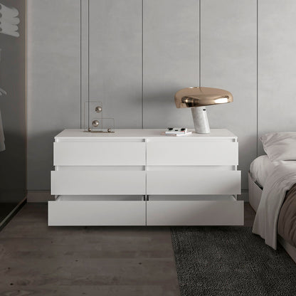 White 6-Drawer Rectangle Dresser - Storage & Organization