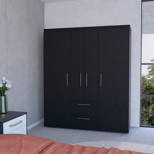 Wenge All-In-One 2-Door Armoire