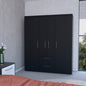 Wenge All-In-One 2-Door Armoire