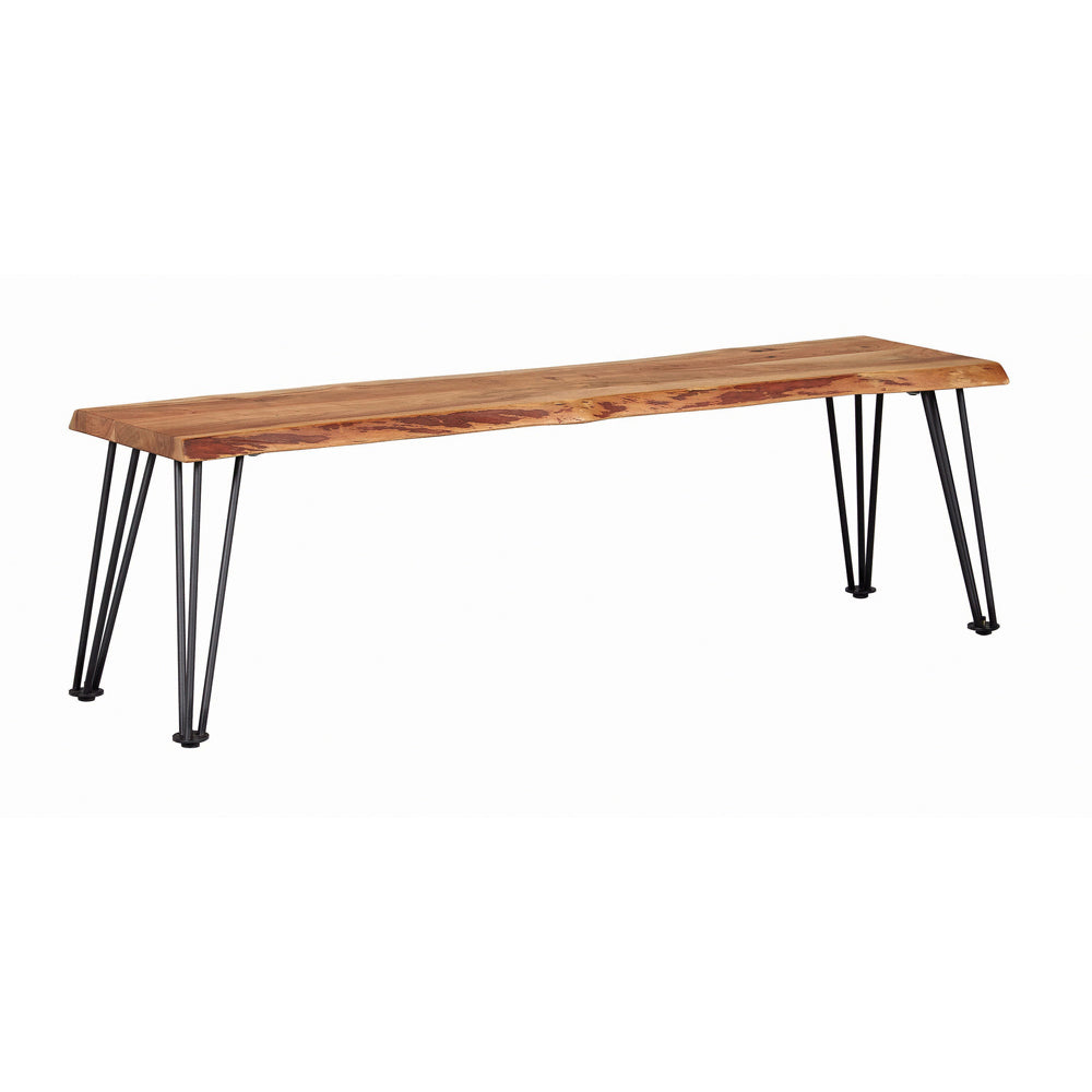 Natural Acacia Wood Dining Bench - 60" x 15"