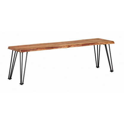 Natural Acacia Wood Dining Bench - 60" x 15"