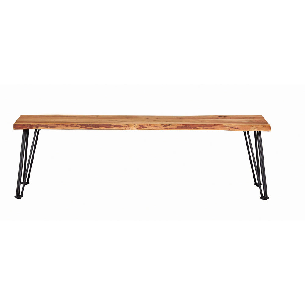 Natural Acacia Wood Dining Bench - 60" x 15"