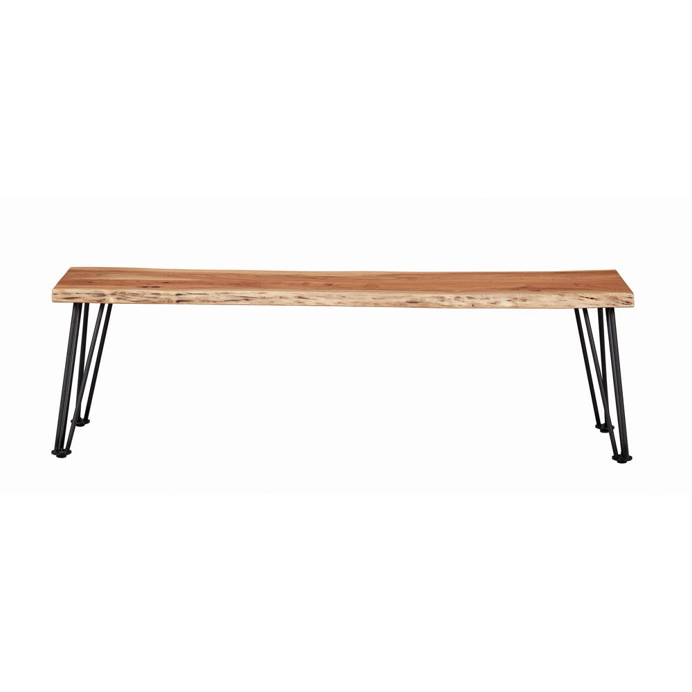 Natural Acacia Wood Dining Bench - 60" x 15"
