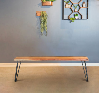 Zora Natural Acacia Dining Bench