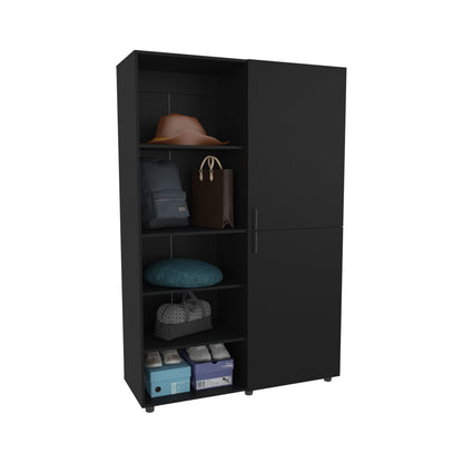 Wenge 2-Door Bedroom Wardrobe - 47.2" x 18.4"