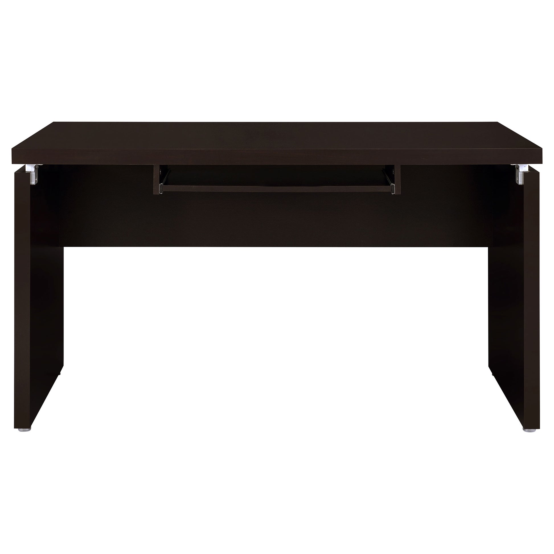 L-Shaped Cappuccino Engineered Wood Computer Desk for Office