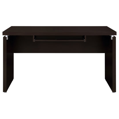L-Shaped Cappuccino Engineered Wood Computer Desk for Office