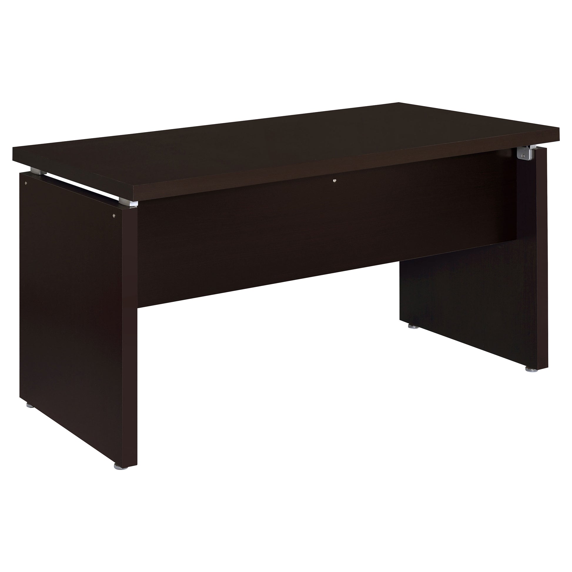 L-Shaped Cappuccino Engineered Wood Computer Desk for Office