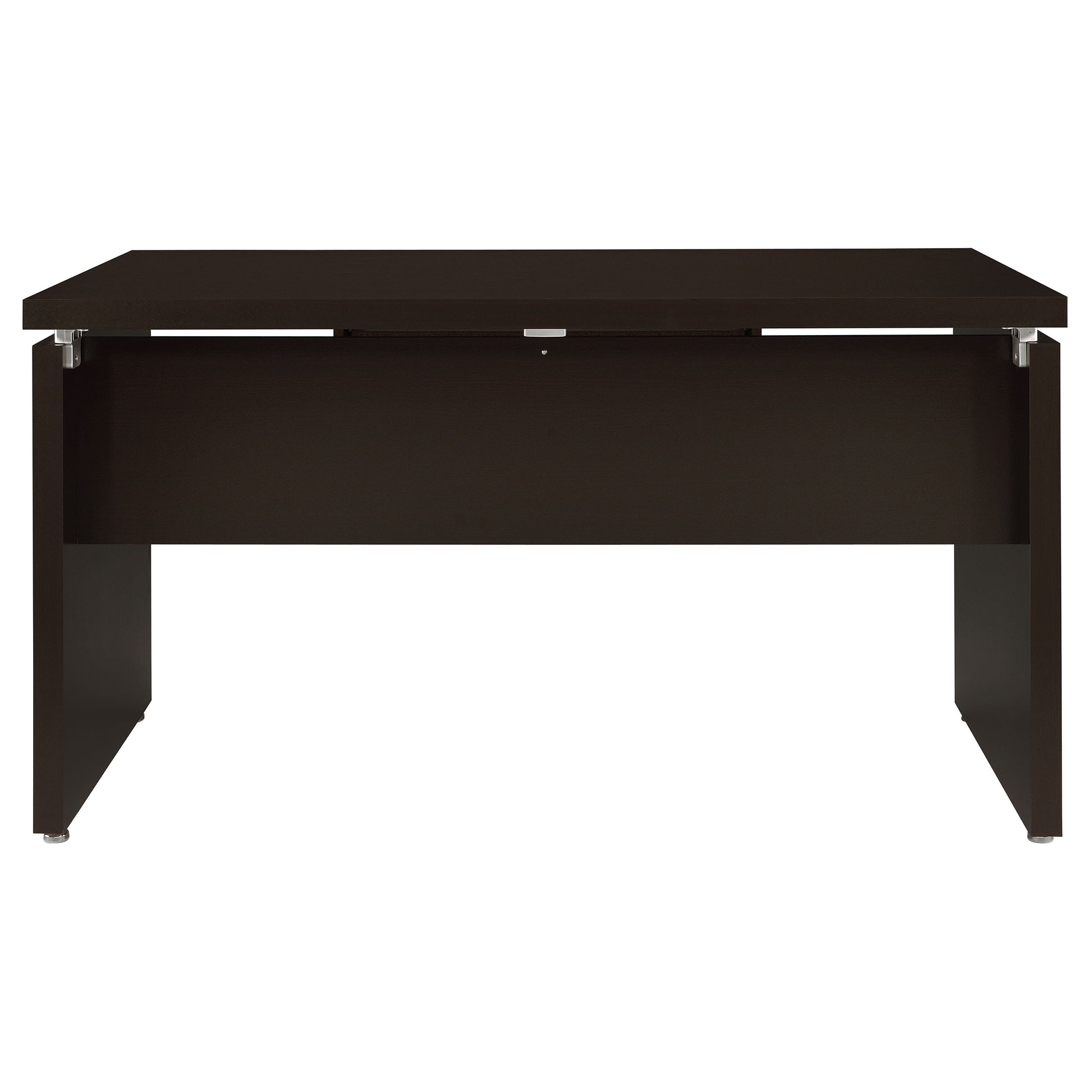 L-Shaped Cappuccino Engineered Wood Computer Desk for Office