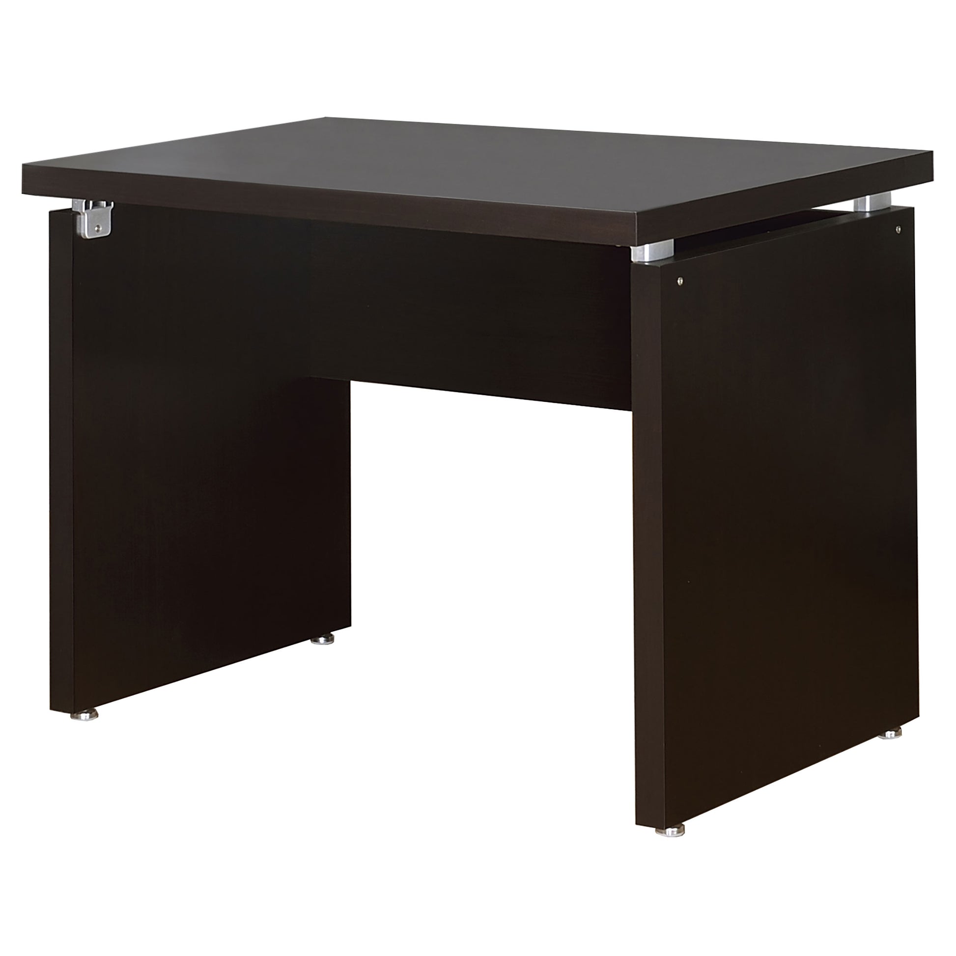 L-Shaped Cappuccino Engineered Wood Computer Desk for Office