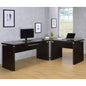 Ulloa Cappuccino 83-inch L-Shaped Office Computer Desk