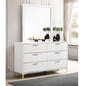 James White 6-drawer Dresser with Mirror