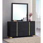 Jeremiah Black 6-drawer Dresser with Mirror