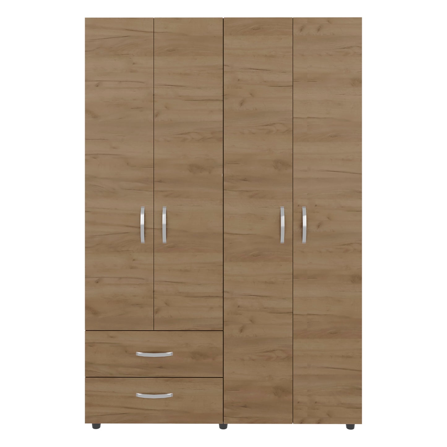 Natural Oak 2-Door Wardrobe - Storage & Style