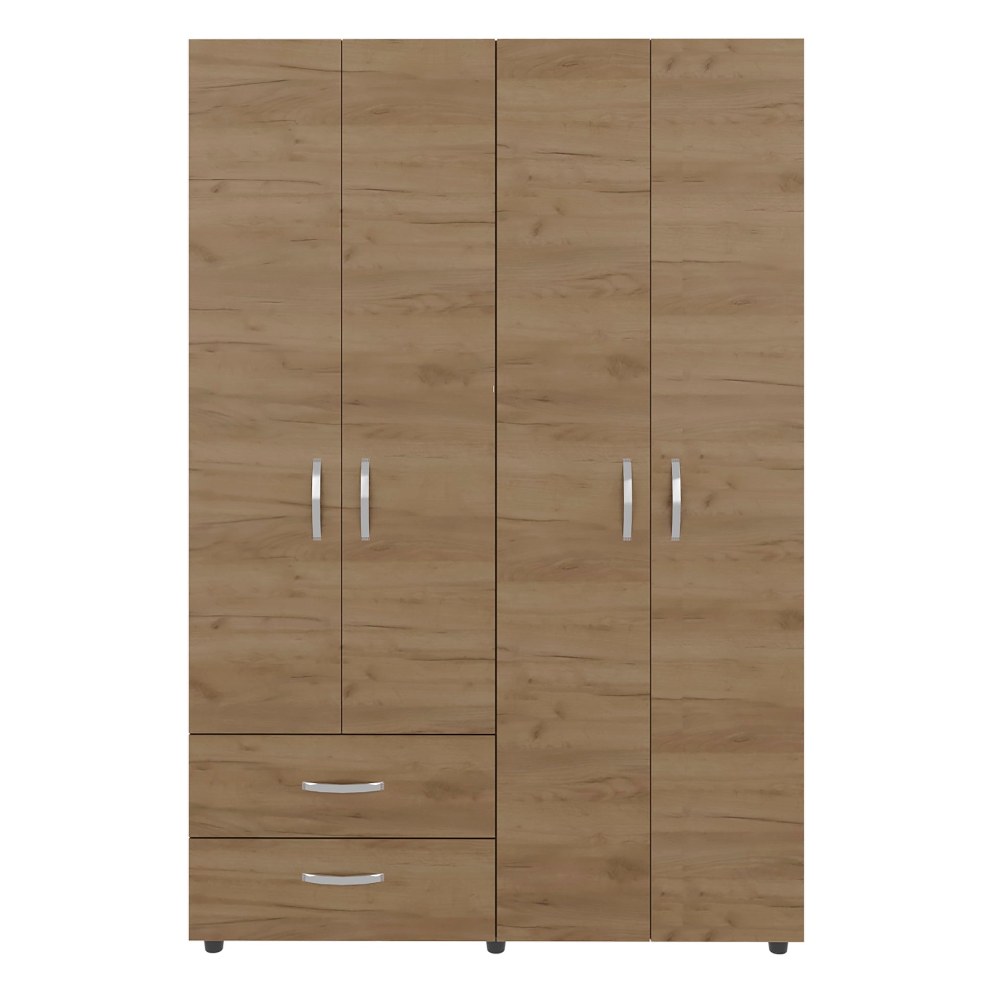 Natural Oak 2-Door Wardrobe - Storage & Style