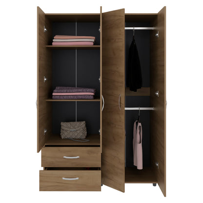 Natural Oak 2-Door Wardrobe - Storage & Style