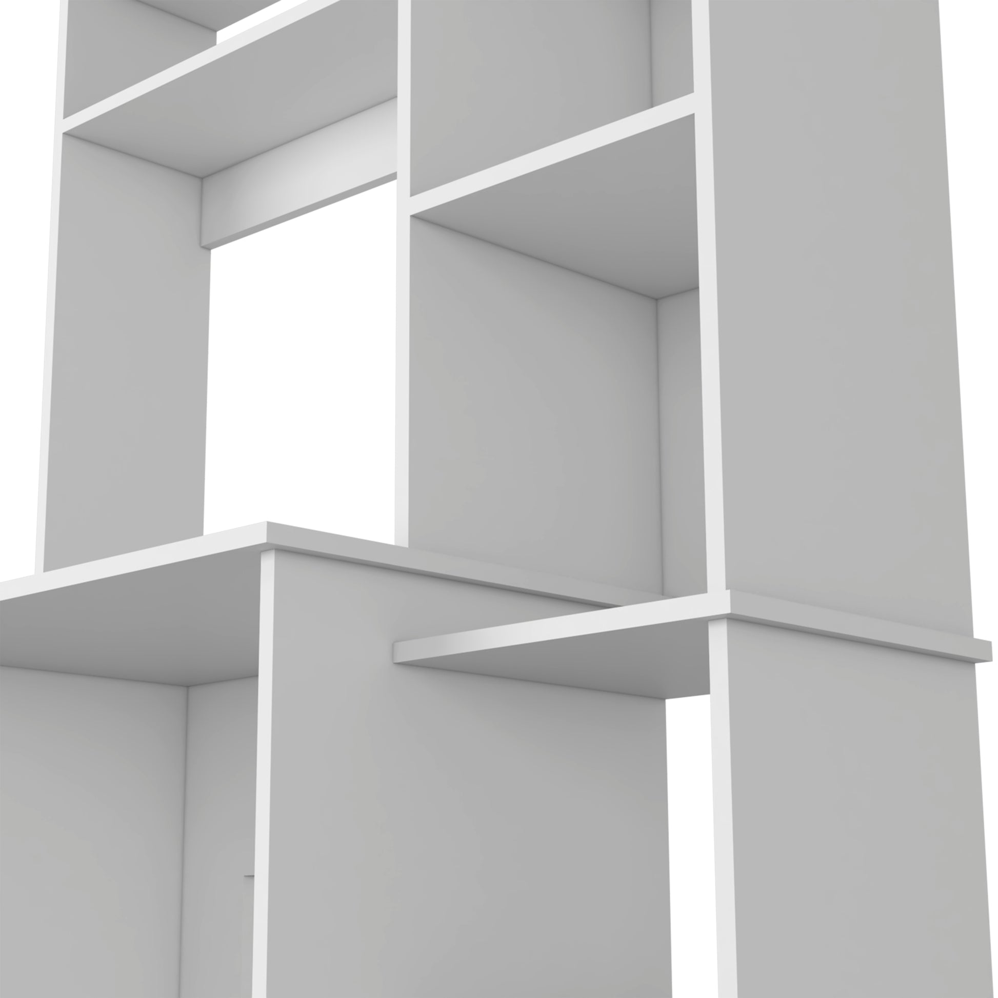 Versalles Writing Desk - White, 2 Superior Shelves, 5 Cubbies