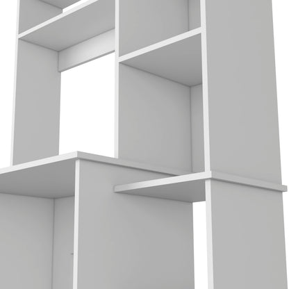 Versalles Writing Desk - White, 2 Superior Shelves, 5 Cubbies