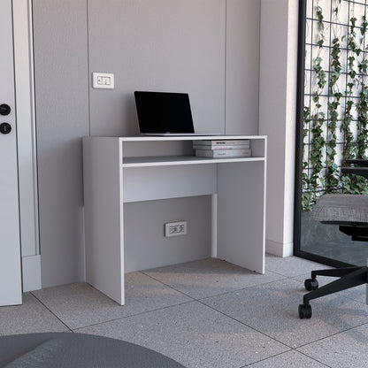 Stella 35" Wide Writing Desk  with Shelf
