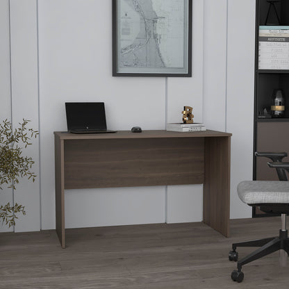 Malibu 47" Wide Study Desk Gray Walnut Modern Simple Computer & Laptop Table Dining Table for Bedroom, Living Room, Home and Office, Kitchen Walnut