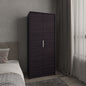Wenden Armoire Double Doors, Hanging Rod And Interior Shelves, Freestanding Modern Wardrobe, Black