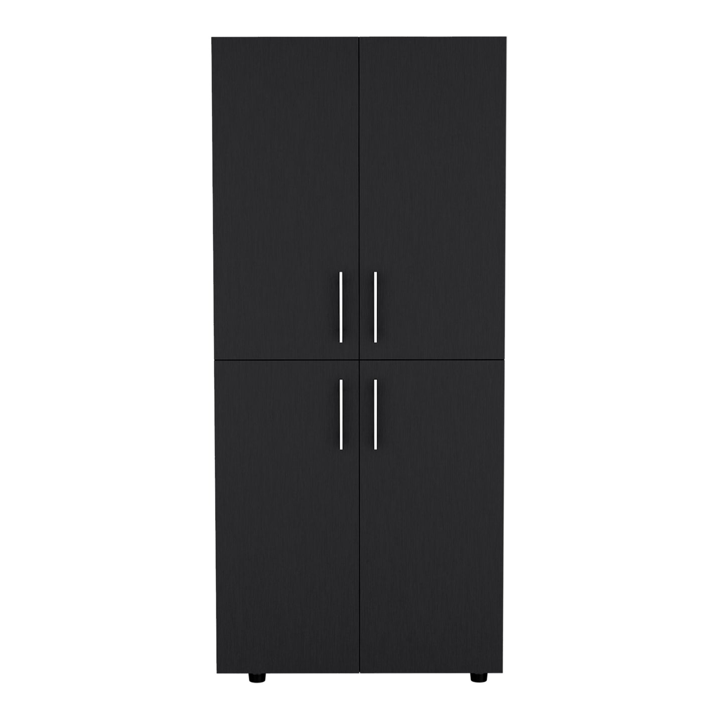 Hazel 70" High Armoire Wardrobe - Black | Bedroom Storage