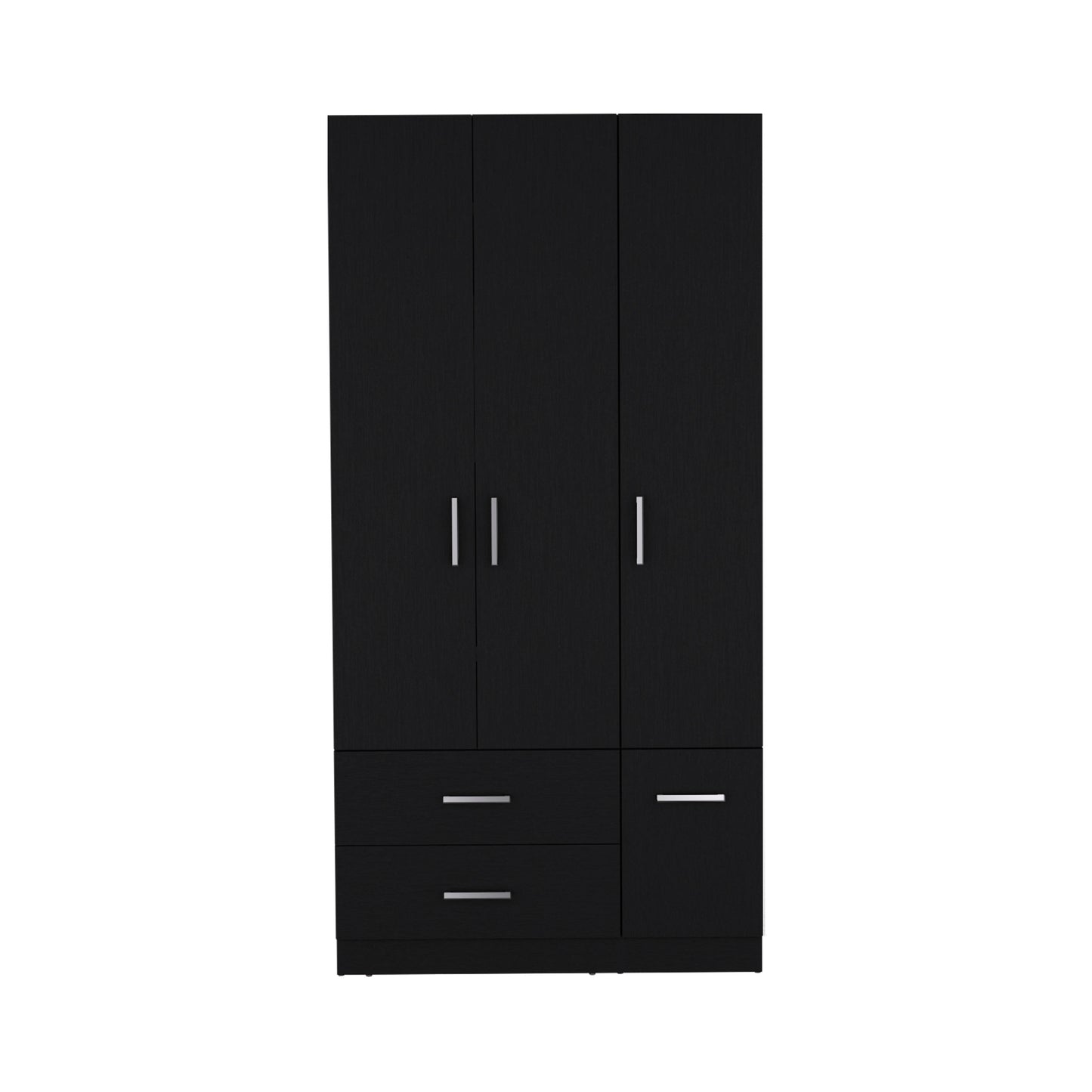 Black 71" Bedroom Armoire Wardrobe Closet with Drawers