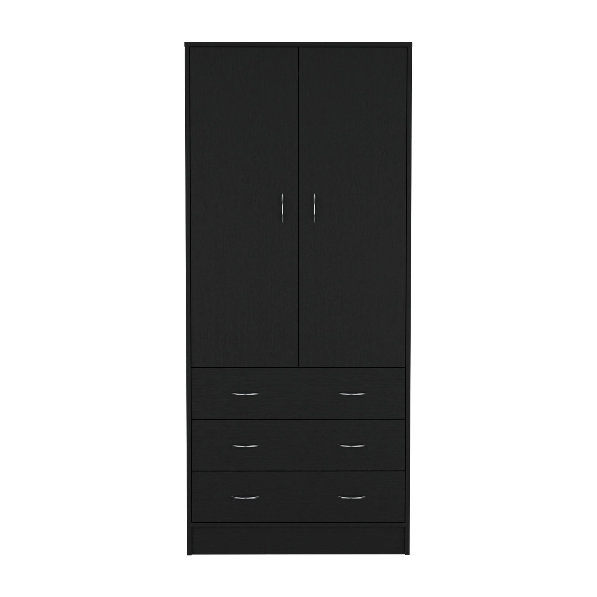 Taly Black Dresser - Modern Bedroom Storage Armoire