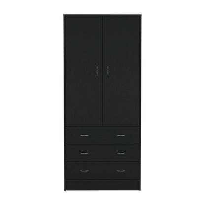 Taly Black Dresser - Modern Bedroom Storage Armoire
