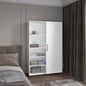 Eco High Two Door Freestanding Armoire With Hanging Rod And Interior Shelves, Compact Bedroom Wardrobe, White