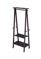 59" Tall Wooden Garment / Coat Rack, Dark Espresso