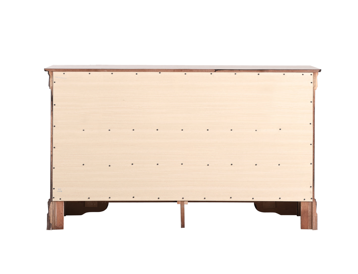 Cherry Particle Board Traditional Dovetail Dresser with Metal Hardware for Bedroom