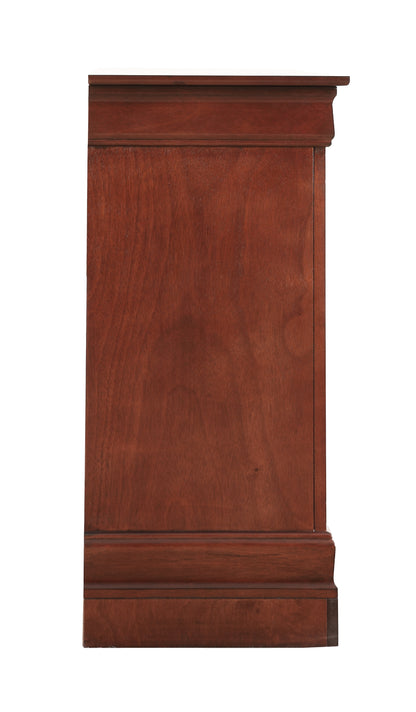 Cherry Particle Board Traditional Dovetail Dresser with Metal Hardware for Bedroom